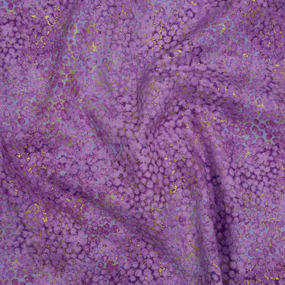 Metallic Printed Quilting Cotton by Northcott - Pansy Pebbles - Shimmer Collection