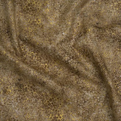 Metallic Printed Quilting Cotton by Northcott - Desert Sand Pebbles - Shimmer Collection