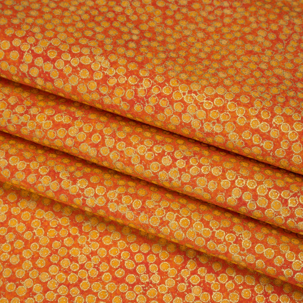 Metallic Printed Quilting Cotton by Northcott - Tutti Fruiti Tiny Dots - Shimmer Collection Folded