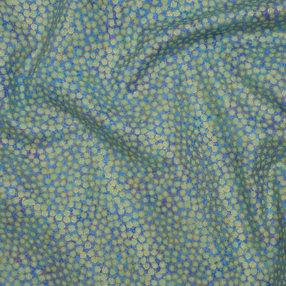 Metallic Printed Quilting Cotton by Northcott - Deep Sea Tiny Dots - Shimmer Collection