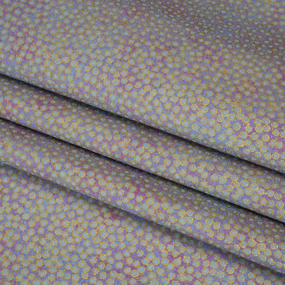 Metallic Printed Quilting Cotton by Northcott - Pansy Tiny Dots - Shimmer Collection Folded