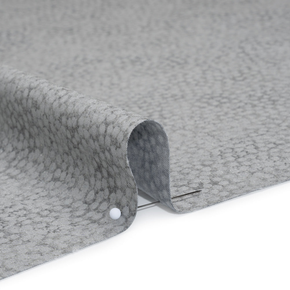 Metallic Printed Quilting Cotton by Northcott - City Fog Tiny Dots - Shimmer Collection Detail