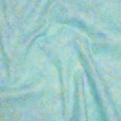 Metallic Printed Quilting Cotton by Northcott - Deep Sea Speckle - Shimmer Collection