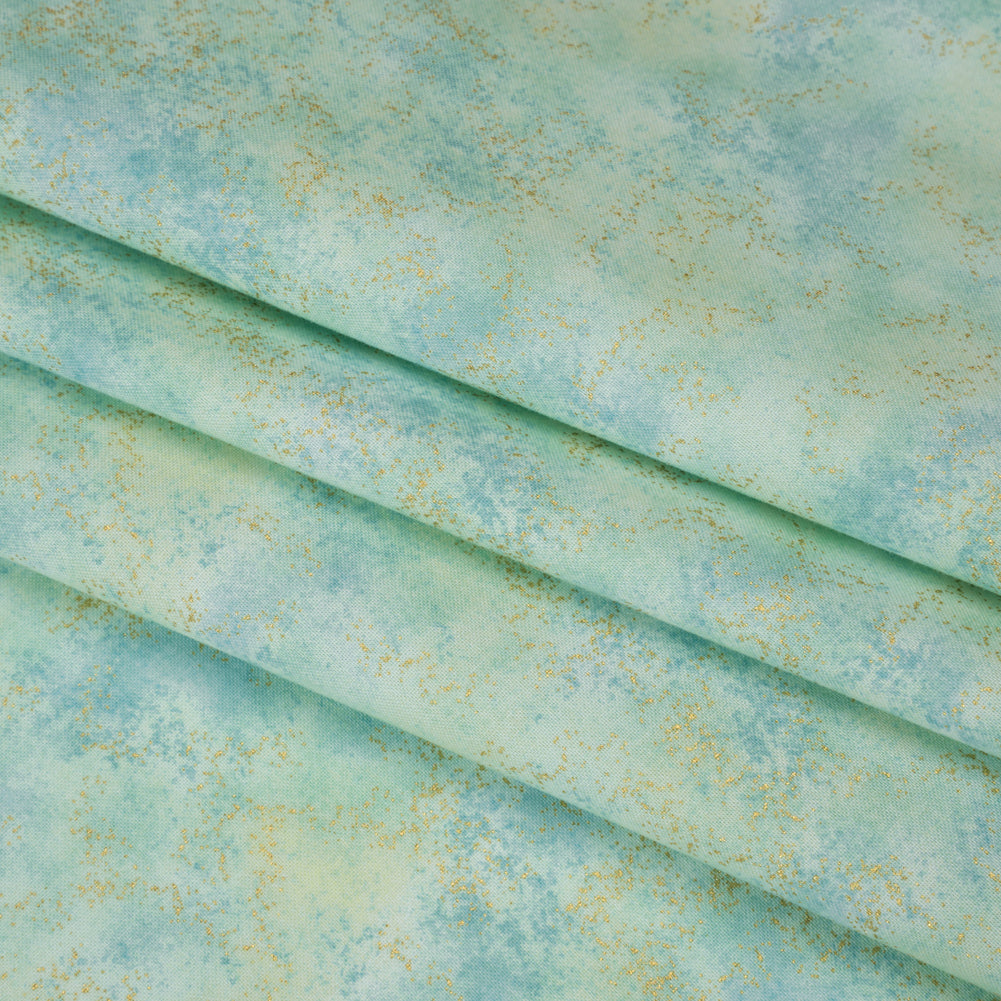 Metallic Printed Quilting Cotton by Northcott - Dusk Speckle - Shimmer Collection Folded