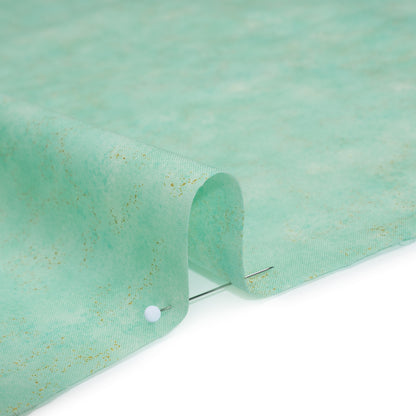 Metallic Printed Quilting Cotton by Northcott - Lagoon Speckle - Shimmer Collection Detail