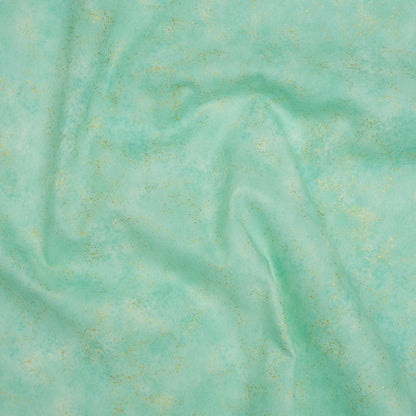 Metallic Printed Quilting Cotton by Northcott - Lagoon Speckle - Shimmer Collection