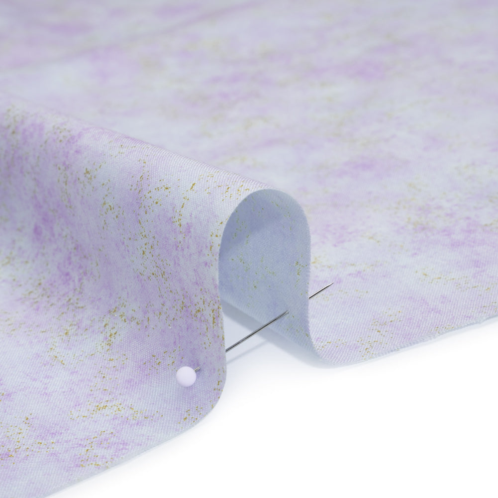 Metallic Printed Quilting Cotton by Northcott - Pansy Speckle - Shimmer Collection