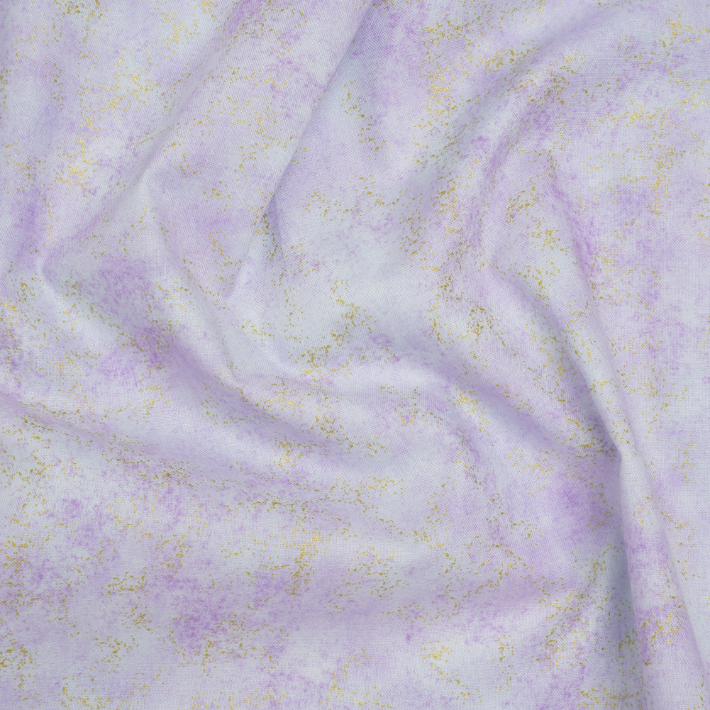 Metallic Printed Quilting Cotton by Northcott - Pansy Speckle - Shimmer Collection