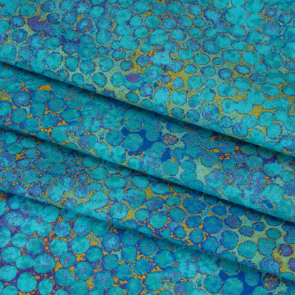 Wide Backing Quilting Cotton by Northcott, 108" Wide - Deep Sea Large Pebbles - Shimmer Wide Backing Collection