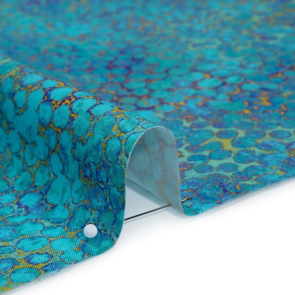 Wide Backing Quilting Cotton by Northcott, 108" Wide - Deep Sea Large Pebbles - Shimmer Wide Backing Collection