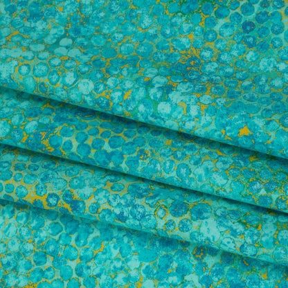 Wide Backing Quilting Cotton by Northcott, 108" Wide - Lagoon Large Pebbles - Shimmer Wide Backing Collection