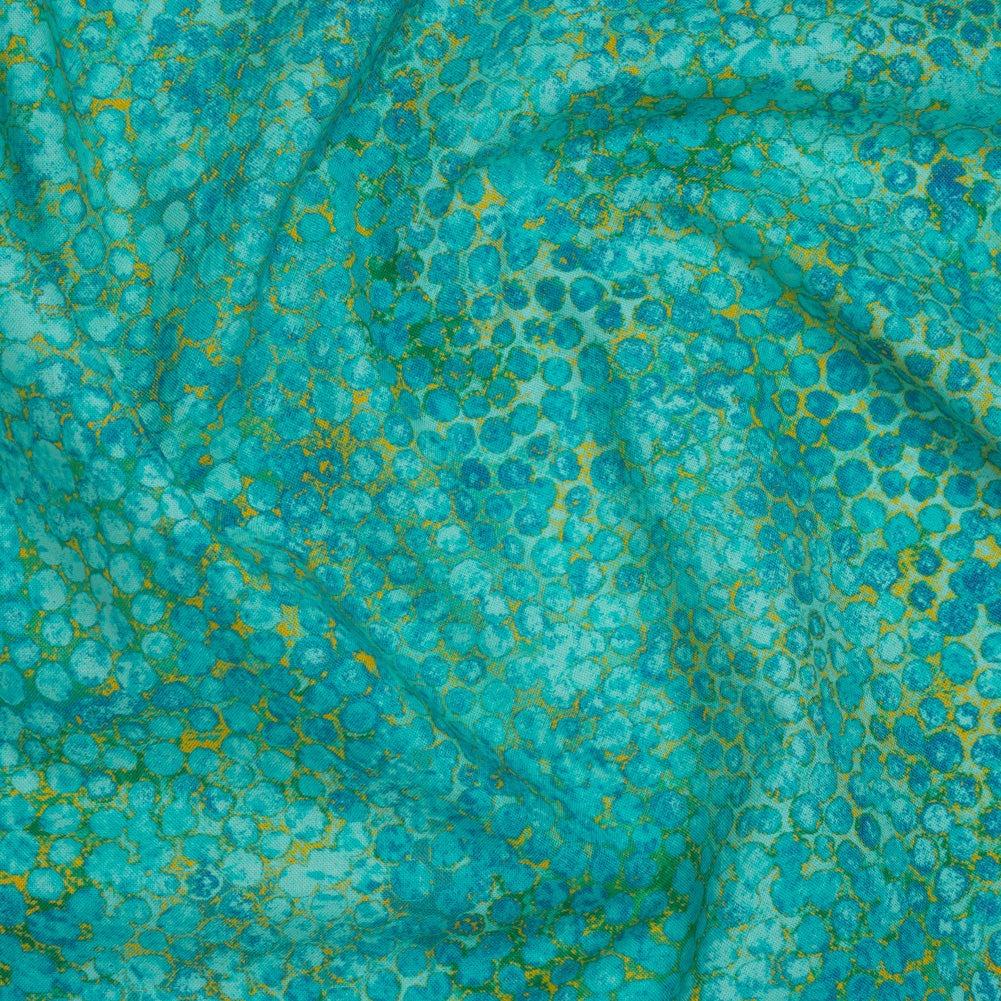 Wide Backing Quilting Cotton by Northcott, 108" Wide - Lagoon Large Pebbles - Shimmer Wide Backing Collection