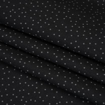 Printed Quilting Cotton by Ghazal Razavi for FIGO Studio - Black and Gray Dotty - Dusk Collection