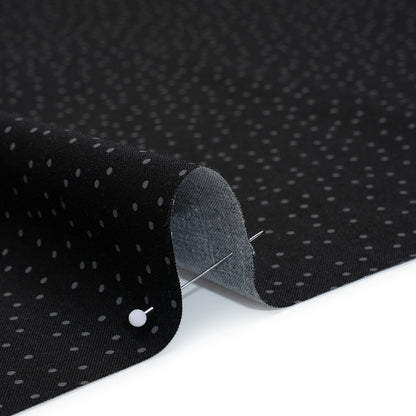 Printed Quilting Cotton by Ghazal Razavi for FIGO Studio - Black and Gray Dotty - Dusk Collection