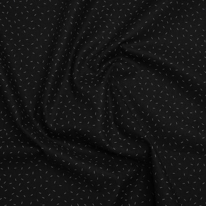 Printed Quilting Cotton by Ghazal Razavi for FIGO Studio - Black and Gray Dashes - Dusk Collection
