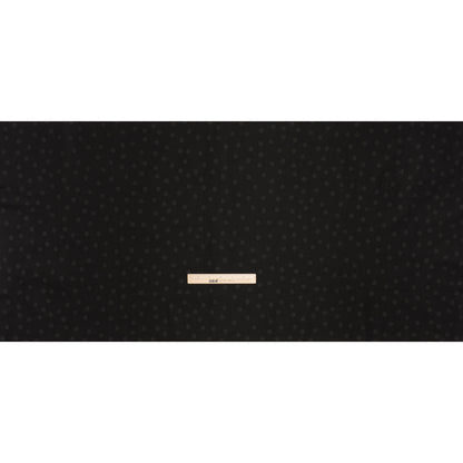 Printed Quilting Cotton by Ghazal Razavi for FIGO Studio - Black on Black Pom Poms - Dusk Collection