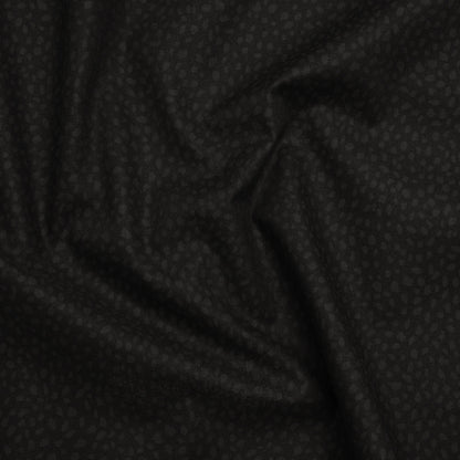 Printed Quilting Cotton by Ghazal Razavi for FIGO Studio - Black on Black Spotty - Dusk Collection