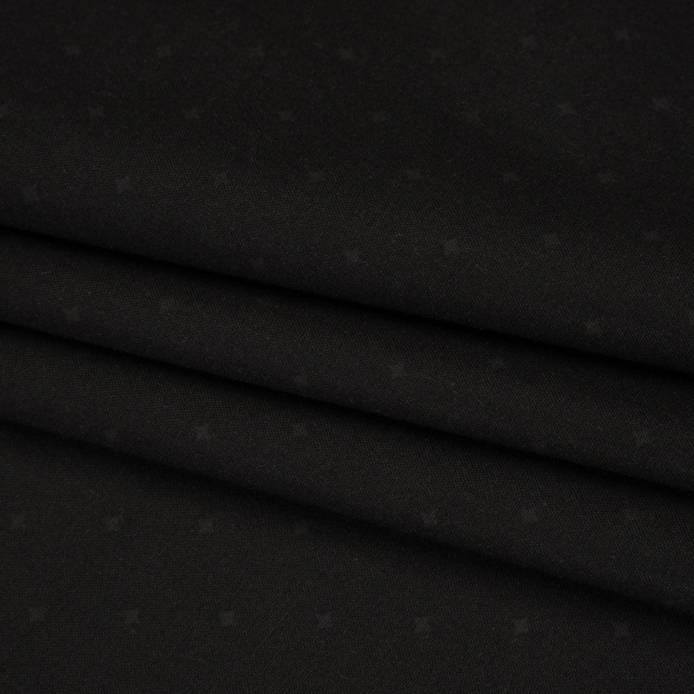 Printed Quilting Cotton by Ghazal Razavi for FIGO Studio - Black on Black Spark - Dusk Collection
