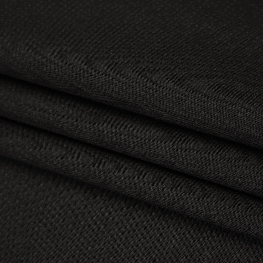 Printed Quilting Cotton by Ghazal Razavi for FIGO Studio - Black on Black Code - Dusk Collection