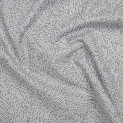 Printed Quilting Cotton by Ghazal Razavi for FIGO Studio - Gray on Gray Swirls - Dewfall Collection