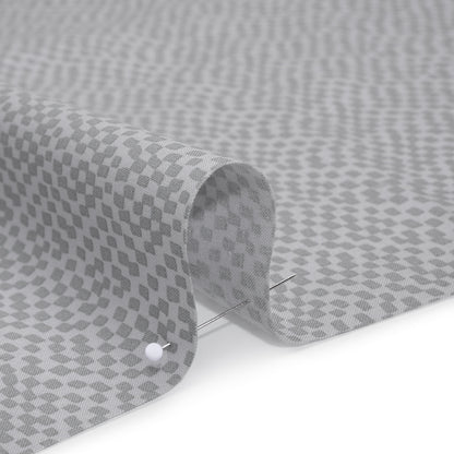 Printed Quilting Cotton by Ghazal Razavi for FIGO Studio - Gray on Gray Soft Check - Dewfall Collection