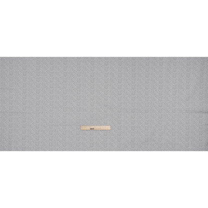 Printed Quilting Cotton by Ghazal Razavi for FIGO Studio - Gray on Gray Soft Check - Dewfall Collection
