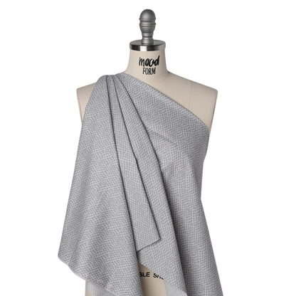 Printed Quilting Cotton by Ghazal Razavi for FIGO Studio - Gray on Gray Soft Check - Dewfall Collection