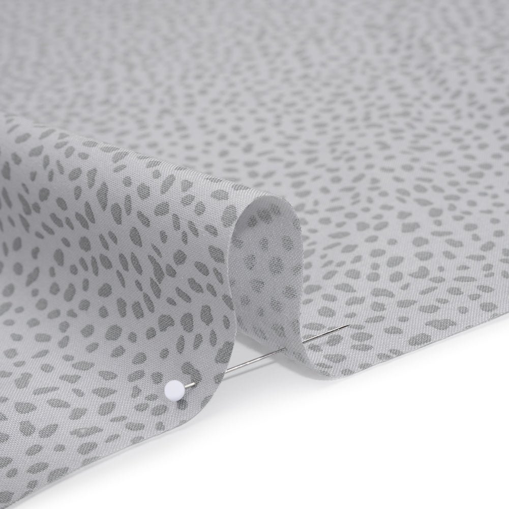 Printed Quilting Cotton by Ghazal Razavi for FIGO Studio - Gray on Gray Spotty - Dewfall Collection