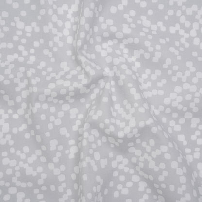 Printed Quilting Cotton by Ghazal Razavi for FIGO Studio - Gray and White Marshmallow - Dewfall Collection