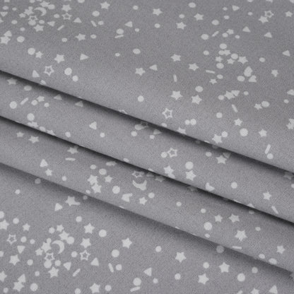 Printed Quilting Cotton by Ghazal Razavi for FIGO Studio - Gray and White Sprinkles - Dewfall Collection
