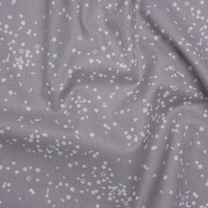Printed Quilting Cotton by Ghazal Razavi for FIGO Studio - Gray and White Sprinkles - Dewfall Collection