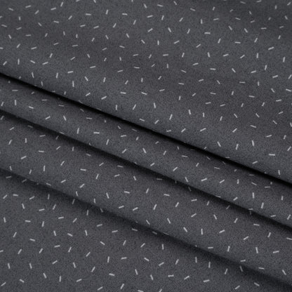 Printed Quilting Cotton by Ghazal Razavi for FIGO Studio - Gray and White Dashes - Dewfall Collection