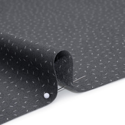 Printed Quilting Cotton by Ghazal Razavi for FIGO Studio - Gray and White Dashes - Dewfall Collection