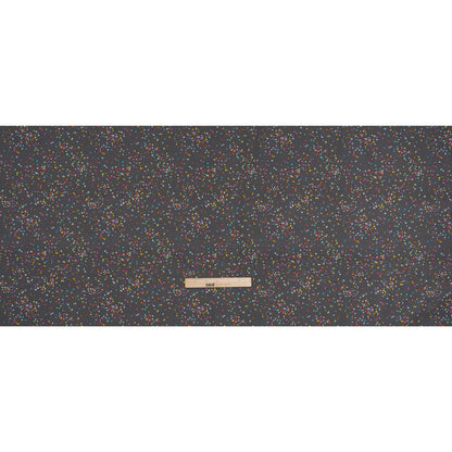 Printed Quilting Cotton by Ghazal Razavi for FIGO Studio - Gray and Rainbow Sprinkles - Dewfall Collection