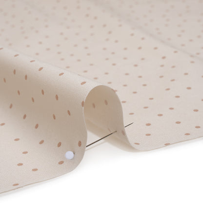 Printed Quilting Cotton by Ghazal Razavi for FIGO Studio - Cream Polka Dots - Nest Collection
