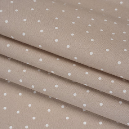 Printed Quilting Cotton by Ghazal Razavi for FIGO Studio - Sesame Polka Dots - Nest Collection