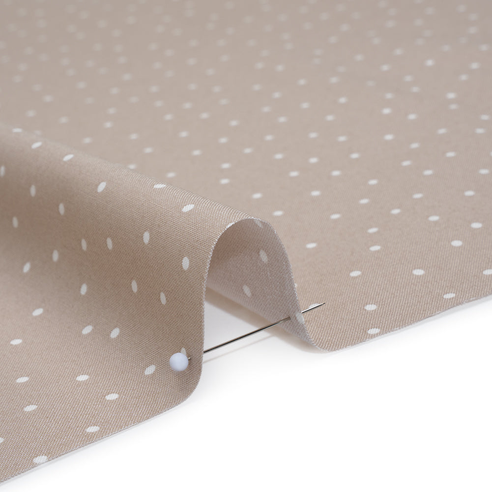 Printed Quilting Cotton by Ghazal Razavi for FIGO Studio - Sesame Polka Dots - Nest Collection