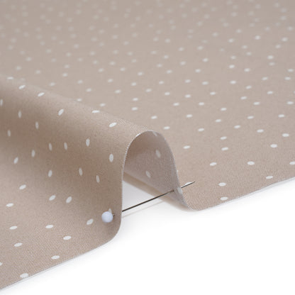 Printed Quilting Cotton by Ghazal Razavi for FIGO Studio - Sesame Polka Dots - Nest Collection