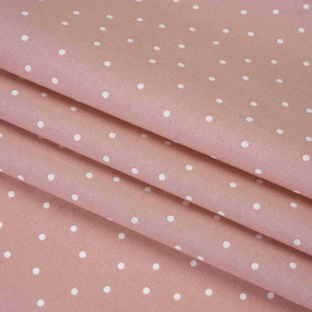 Printed Quilting Cotton by Ghazal Razavi for FIGO Studio - Rose Polka Dots - Nest Collection