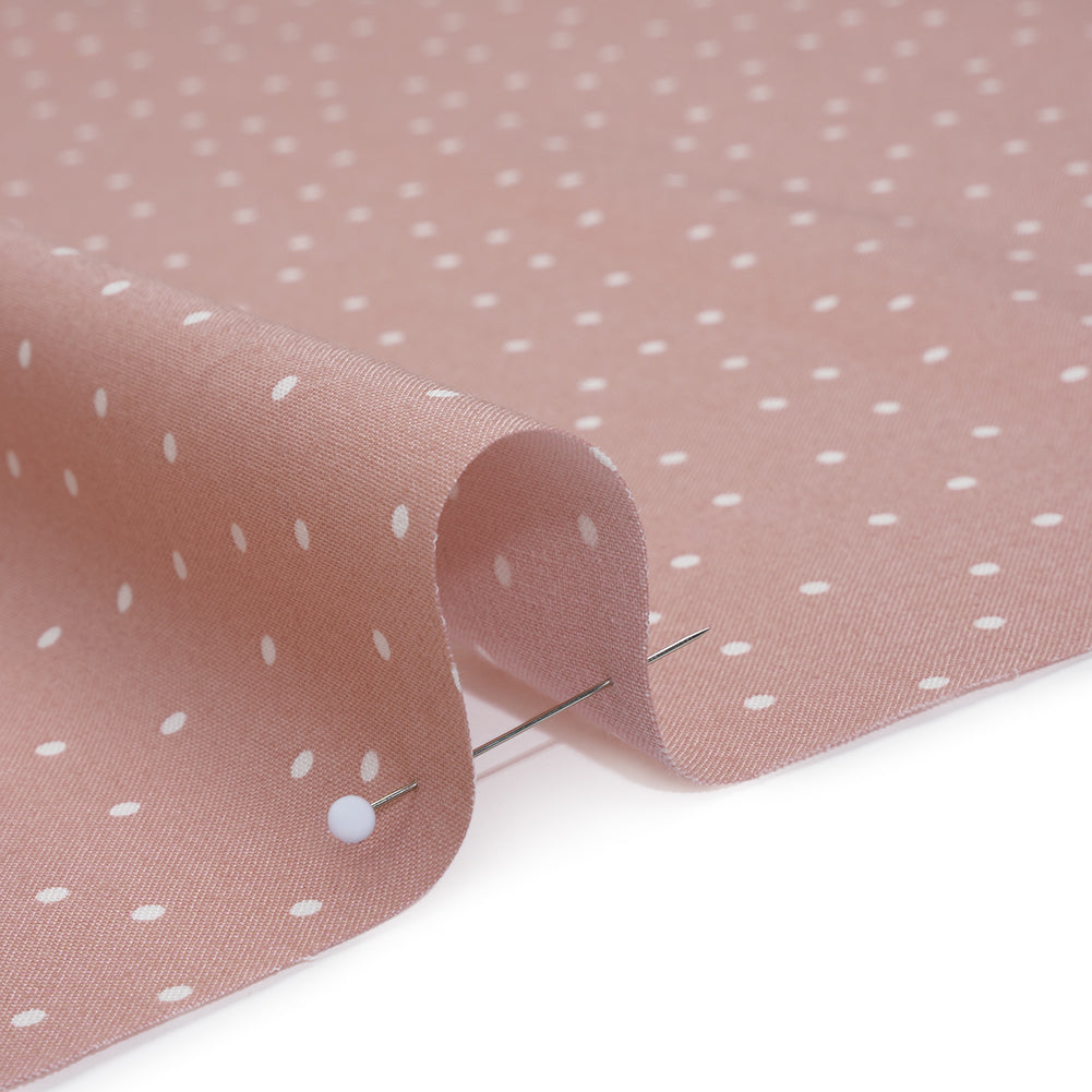 Printed Quilting Cotton by Ghazal Razavi for FIGO Studio - Rose Polka Dots - Nest Collection