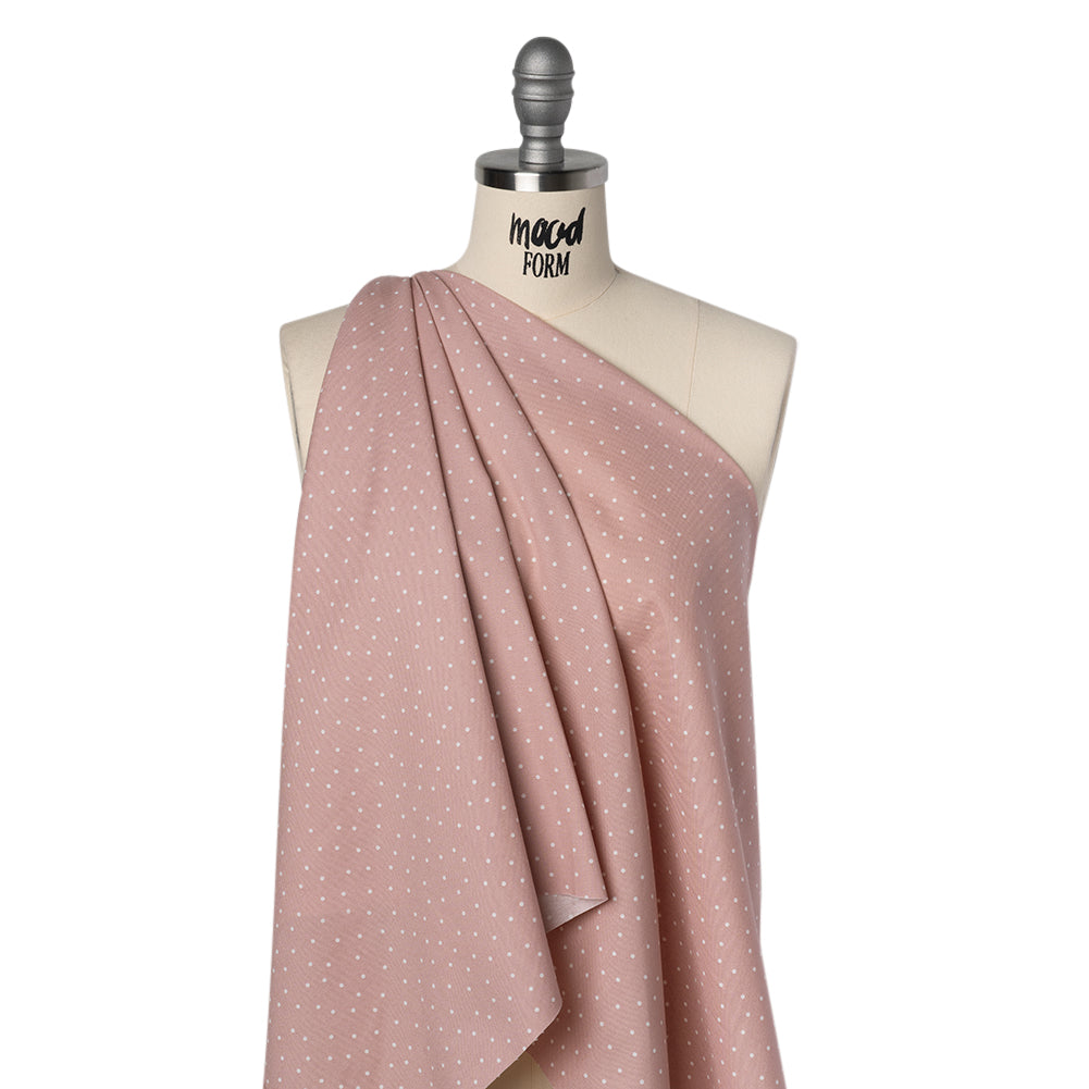 Printed Quilting Cotton by Ghazal Razavi for FIGO Studio - Rose Polka Dots - Nest Collection