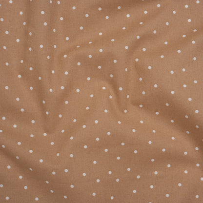 Printed Quilting Cotton by Ghazal Razavi for FIGO Studio - Caramel Polka Dots - Nest Collection