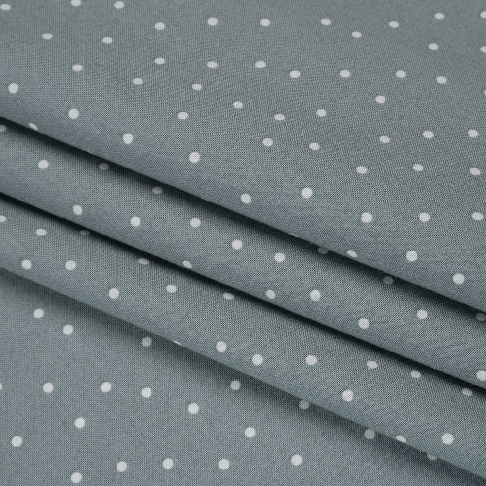 Printed Quilting Cotton by Ghazal Razavi for FIGO Studio - Pea Flower Polka Dots - Nest Collection