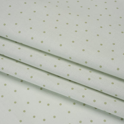 Printed Quilting Cotton by Ghazal Razavi for FIGO Studio - Key Lime Polka Dots - Nest Collection