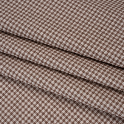 Printed Quilting Cotton by Ghazal Razavi for FIGO Studio - Walnut Checks - Nest Collection