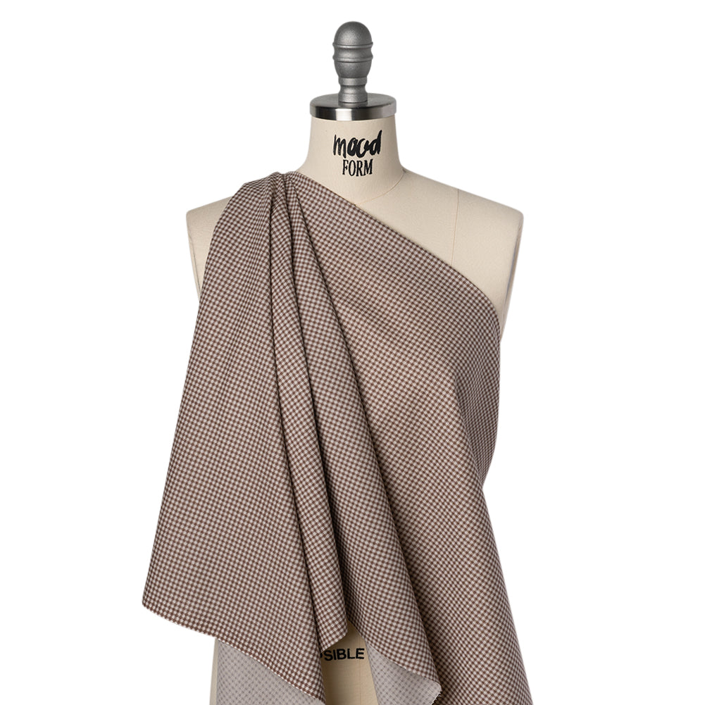 Printed Quilting Cotton by Ghazal Razavi for FIGO Studio - Walnut Checks - Nest Collection
