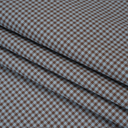 Printed Quilting Cotton by Ghazal Razavi for FIGO Studio - Blueberry Checks - Nest Collection