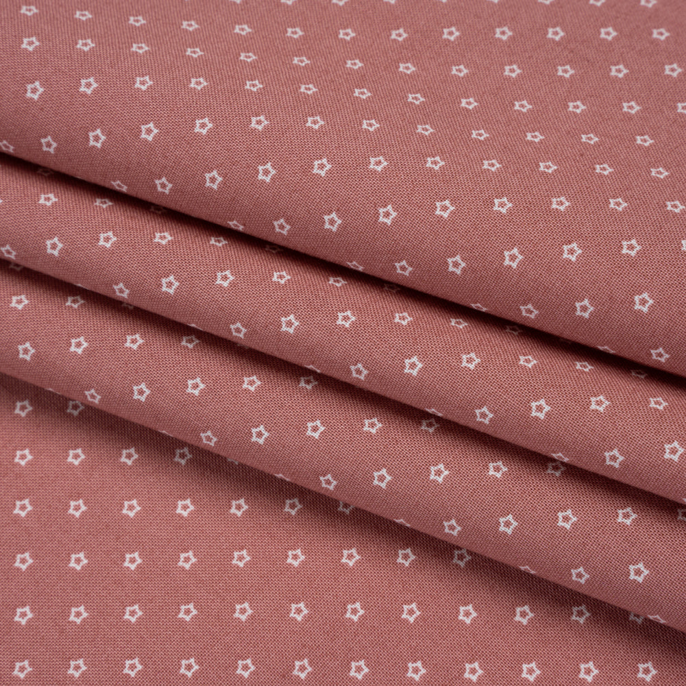 Printed Quilting Cotton by Ghazal Razavi for FIGO Studio - Rhubarb Stars - Nest Collection