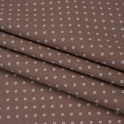 Printed Quilting Cotton by Ghazal Razavi for FIGO Studio - Cocoa Stars - Nest Collection