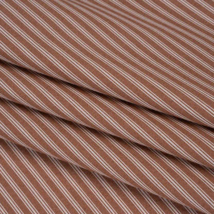 Printed Quilting Cotton by Ghazal Razavi for FIGO Studio - Cinnamon Stripes - Nest Collection